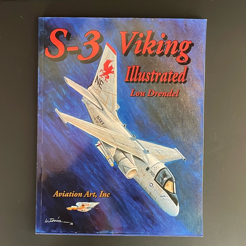 Aviation Art S-3 Viking Illustrated Lou Drendel 2022 Book